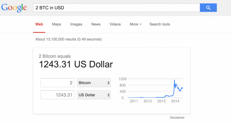 Google Adds Bitcoin Price Conversions | TechCrunch